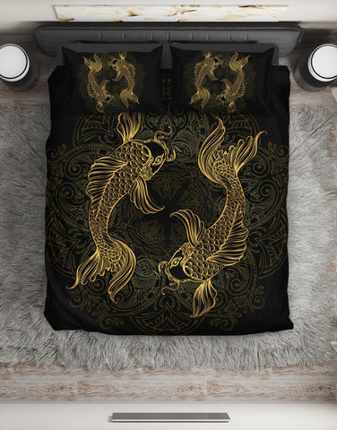 Pisces Bedding Duvet Cover For Kids Teens And Adults, Pisces Zodiac Lover Gift Idea, Fish Twin King And Queen Size Duvet Cover