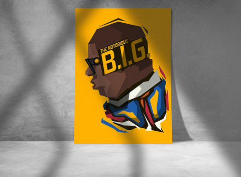 Notorious BIG Custom Printing, Home Decor, Wall Hanging, Custom Music Canvas, Notorious BIG Home Decor