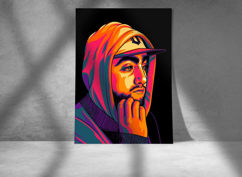 Mac Miller Custom Printing, Home Decor, Wall Hanging, Custom Music Canvas, Mac Miller Home Decor