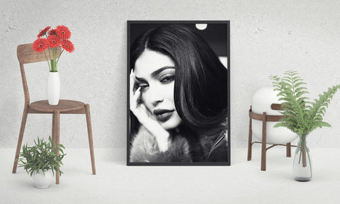 Kylie Jenner Custom Printing, Home Decor, Wall Hanging, Custom Canvas, Kylie Jenner Home Decor