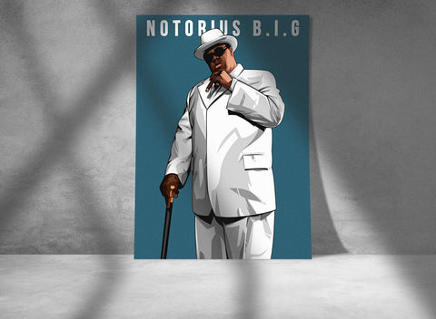 Notorious BIG Custom Poster, Notorious BIG Canvas Rolls, Custom Music Canvas, Home decor, Wall Hanging