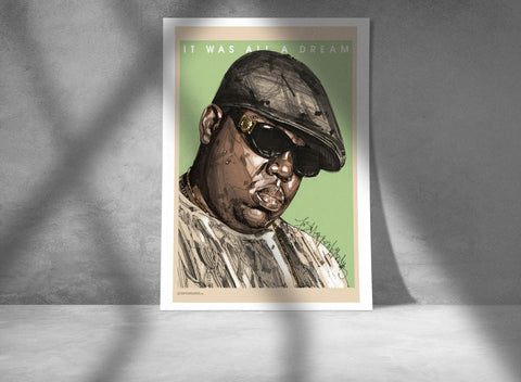 Notorious BIG Custom Poster, Notorious BIG Canvas Rolls, Custom Music Canvas, Home decor, Wall Hanging