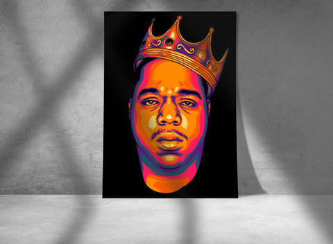Notorious BIG Custom Poster, Notorious BIG Canvas Rolls, Custom Music Canvas, Home decor, Wall Hanging
