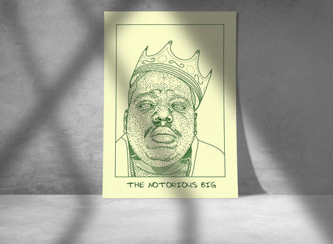 Notorious BIG Custom Poster, Notorious BIG Canvas Rolls, Custom Music Canvas, Home decor, Wall Hanging