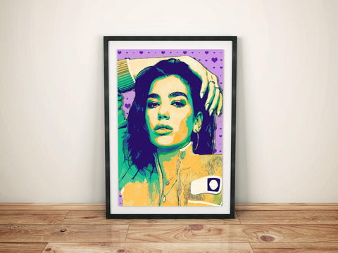 Dua Lipa Custom Poster, Dua Lipa Canvas Rolls, Custom Music Canvas, Home decor, Wall Hanging, Singer Canvas Rolls