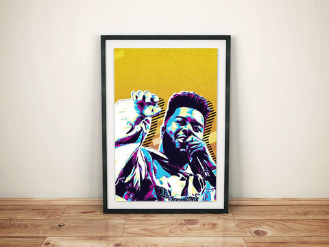 Khalid Custom Printing, Home Decor, Wall Hanging, Custom Music Canvas, Khalid Home Decor, Singer Canvas Rolls