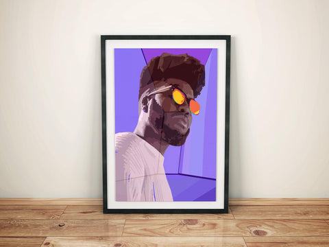 Khalid Custom Printing, Home Decor, Wall Hanging, Custom Music Canvas, Khalid Home Decor, Singer Canvas Rolls