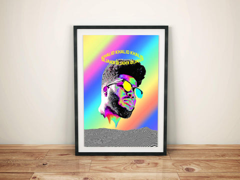 Khalid Custom Printing, Home Decor, Wall Hanging, Custom Music Canvas, Khalid Home Decor, Singer Canvas Rolls