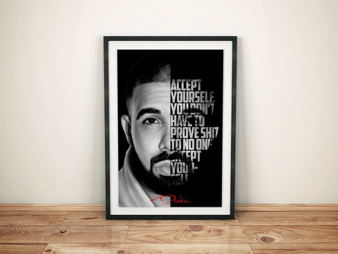 Drake Custom Poster, Drake Canvas Rolls, Custom Music Canvas, Home decor, Wall Hanging, Rapper Canvas Rolls