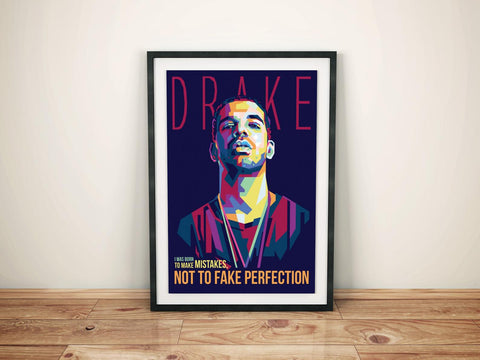 Drake Custom Poster, Drake Canvas Rolls, Custom Music Canvas, Home decor, Wall Hanging, Rapper Canvas Rolls