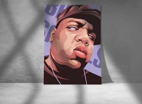 Notorious BIG Custom Poster, Notorious BIG Canvas Rolls, Custom Music Canvas, Home decor, Wall Hanging