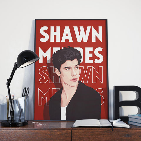 Shawn Mendes Custom Poster, Shawn Mendes Canvas Rolls, Custom Music Canvas, Home decor, Wall Hanging, Singer Canvas Rolls