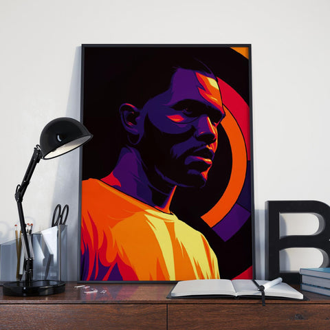 Frank Ocean Custom Poster, Frank Ocean Canvas Rolls, Custom Music Canvas, Home decor, Wall Hanging, Rapper Singer Canvas, Hip Hop Print