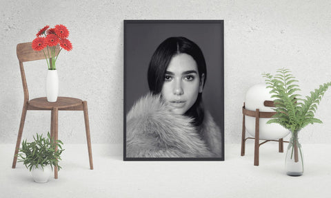 Dua Lipa Custom Printing, Home Decor, Wall Hanging, Custom Music Canvas, Dua Lipa Home Decor
