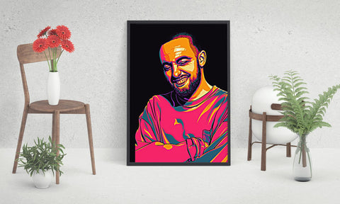 Mac Miller Custom Printing, Home Decor, Wall Hanging, Custom Music Canvas, Mac Miller Home Decor