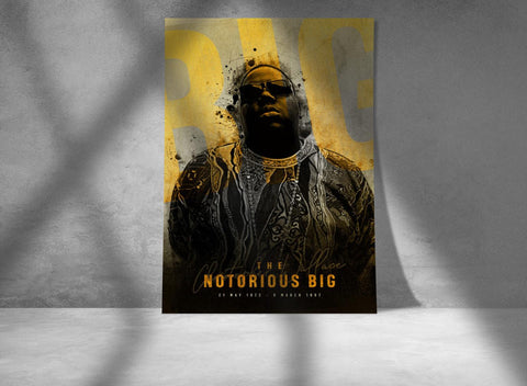 Notorious BIG Custom Poster, Notorious BIG Canvas Rolls, Custom Music Canvas, Home decor, Wall Hanging