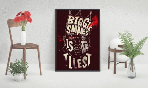 Notorious BIG Custom Poster, Notorious BIG Canvas Rolls, Custom Music Canvas, Home decor, Wall Hanging