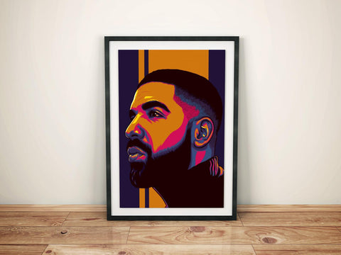 Drake Custom Poster, Drake Canvas Rolls, Custom Music Canvas, Home decor, Wall Hanging, Rapper Canvas Rolls