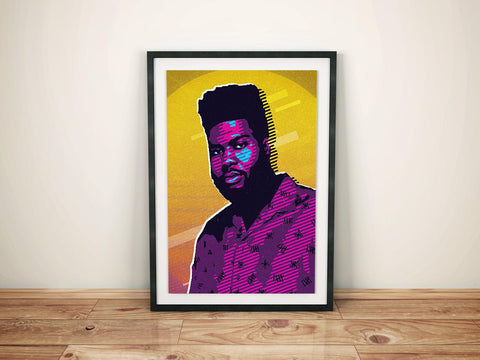 Khalid Custom Printing, Home Decor, Wall Hanging, Custom Music Canvas, Khalid Home Decor, Singer Canvas Rolls