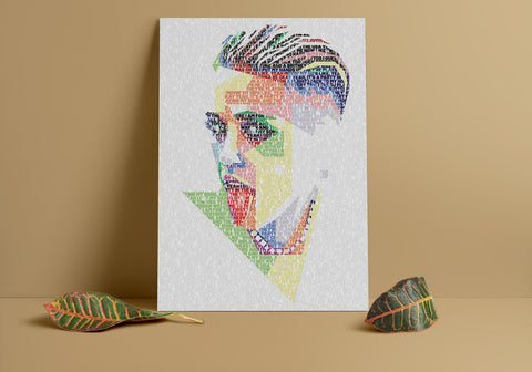 Miley Cyrus Custom Printing, Home Decor, Wall Hanging, Custom Music Canvas, Miley Cyrus Home Decor, Singer Canvas Rolls