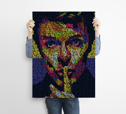 David Bowie Custom Printing, Home Decor, Wall Hanging, Custom Music Canvas, David Bowie Home Decor, Singer Canvas Rolls