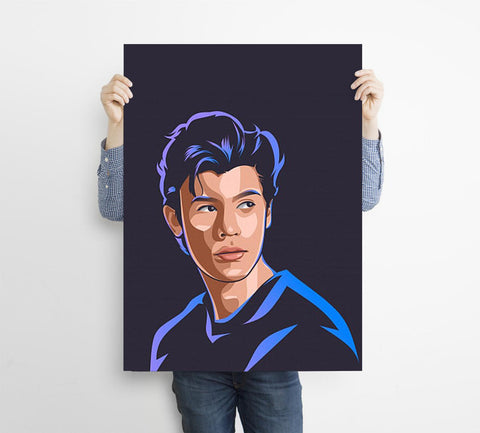 Shawn Mendes Custom Poster, Shawn Mendes Canvas Rolls, Custom Music Canvas, Home decor, Wall Hanging, Singer Canvas Rolls
