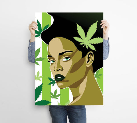 Rihanna Custom Poster, Music Canvas Rolls, Custom Canvas, Home decor, Wall Hanging, Singer Rihanna Poster, Rihanna Art