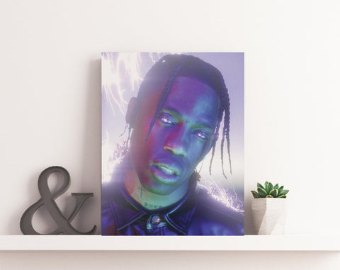 Travis Scott Canvas, Astroworld Poster, Music Canvas Rolls, Print Art, Gift Poster, Home Decor, Canvas Print, Gift for him, Gift for her