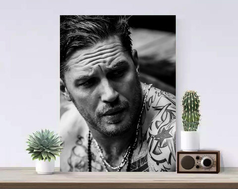 Tom Hardy Canvas, Peaky Blinders Art, Music Canvas, Print Art, Gift Poster, Home Decor, Canvas Print, Gift for him, Gift for her