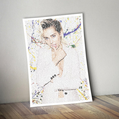 Miley Cyrus Poster, Allen Print, Basketball Player Art, Custom Sport Canvas, Custom Poster, Home Decor, Wall Hangings