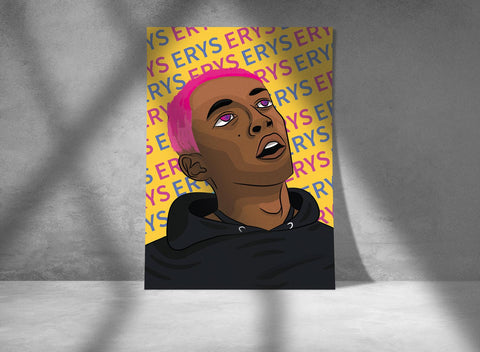 Jaden Smith Erys Poster, Custom Music Print, Music Poster, Custom Poster, Home Decor, Wall Hangings, Actor And Rapper Jaden Smith