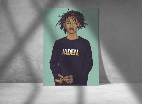 Jaden Smith Poster, Custom Music Print, Music Poster, Custom Poster, Home Decor, Wall Hangings, Actor And Rapper Jaden Smith