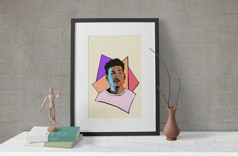 Chance The Rapper Poster, Custom Music Print, Music Poster, Custom Canvas, Home Decor, Wall Hangings, Chance Art