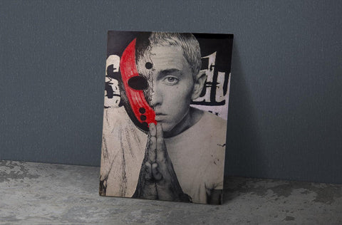 Eminem Poster, Custom Music Print, Music Poster, Custom Canvas, Home Decor, Wall Hangings, Rapper Eminem Art, Rap God