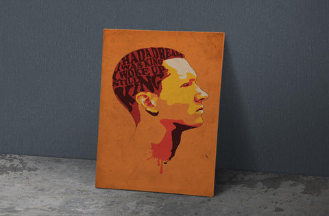 Eminem Poster, Custom Music Print, Music Poster, Custom Canvas, Home Decor, Wall Hangings, Rapper Eminem Art, Rap God