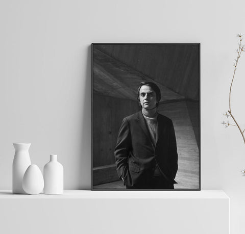 Carl Sagan Poster, Cosmos Art, Science Print, Home Decor, Custom Poster, Wall Art, Canvas Poster, Rolled Canvas, Home Decoration