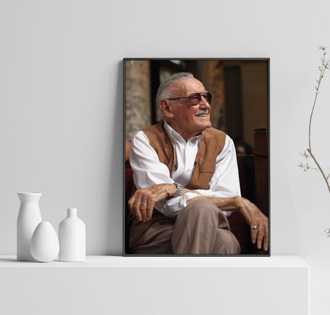 Stan Lee Poster, Marvel Home Decor, Spiderman Pirnt, Home Decor, Custom Poster, Canvas Poster, Rolled Canvas, Home Decoration, Wall Art