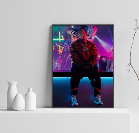 Trippie Redd Poster, Music Poster, Rap Home Decor, Custom Poster, Canvas Poster, Rolled Canvas, Wall art, Wall Hanging, Home Decoration