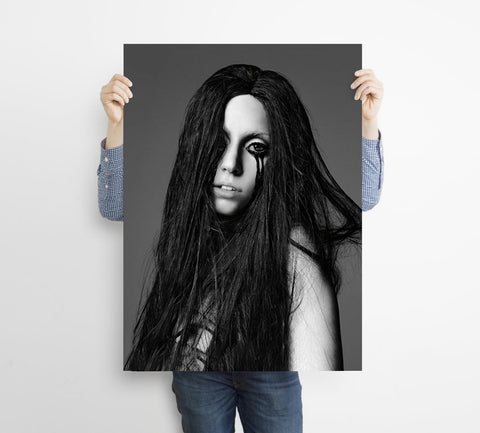 Lady Gaga Custom Poster, Music Canvas Rolls, Custom Canvas, Home decor, Wall Hanging, Singer Lady Gaga Poster, Lady Gaga Art