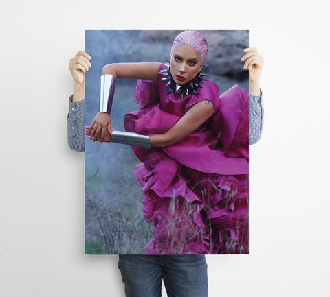 Lady Gaga Custom Poster, Music Canvas Rolls, Custom Canvas, Home decor, Wall Hanging, Singer Lady Gaga Poster, Lady Gaga Art