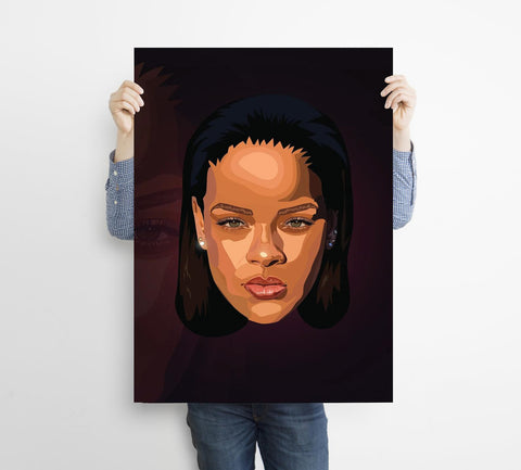 Rihanna Custom Poster, Music Canvas Rolls, Custom Canvas, Home decor, Wall Hanging, Singer Rihanna Poster, Rihanna Art