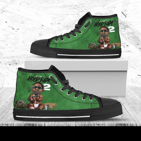 Lil Gotit Custom Shoes, Custom Music Shoes, Music Hightops, Rapper Lil Gotit Shoes, Hip Hop, Rapper Hi Tops, American Songwriter