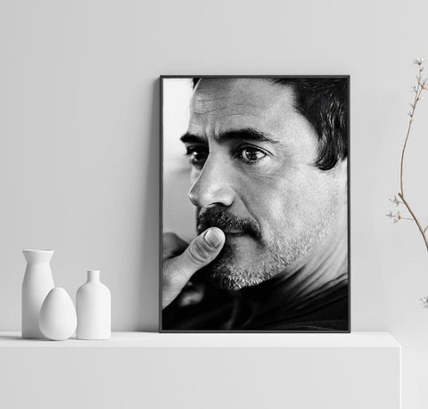 Robert Downey Jr Poster, Iron Man Art, Tony Stark Print, Home Decor, Custom Poster, Wall Art, Canvas Poster, Rolled Canvas, Home Decoration