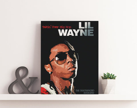 Lil Wayne Canvas,  Cash Money, Hip Hop Canvas Rolls, Rapper Poster, Music Art, Wall Art Print, Home Decor, Gift for him, Gift for her