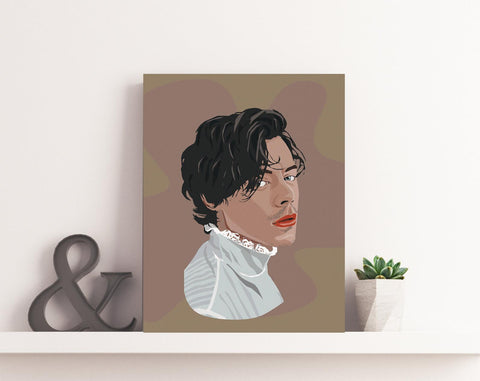 Harry Style Canvas, One Direction Poster, Music Canvas, Print Art, Gift Poster, Home Decor, Canvas Print, Gift for him, Gift for her