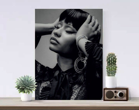 Nicki Minaj Canvas, Rapper Poster, Hip Hop Art, Music Canvas, Print Art, Gift Poster, Home Decor, Canvas Print, Gift for him, Gift for her