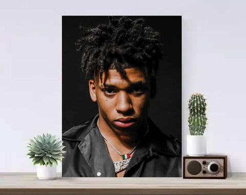 NLE Choppa Canvas, Rapper Poster, Hip Hop Art, Music Canvas, Print Art, Gift Poster, Home Decor, Canvas Print, Gift for him, Gift for her