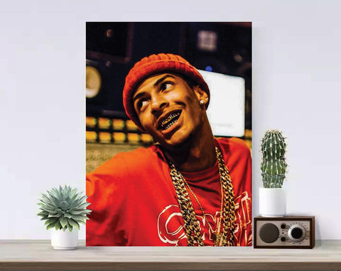 NLE Choppa Canvas, Rapper Poster, Hip Hop Art, Music Canvas, Print Art, Gift Poster, Home Decor, Canvas Print, Gift for him, Gift for her