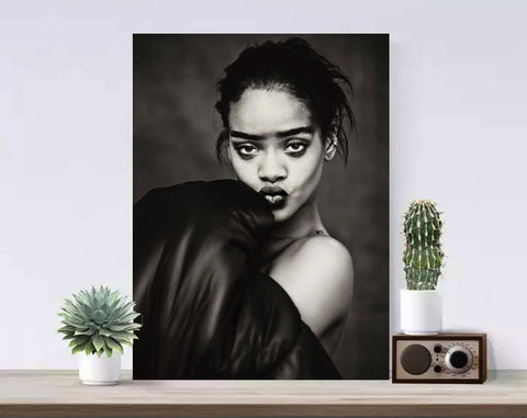 Rihanna Canvas, Singer Poster, Fashion Art, Music Canvas, Print Art, Gift Poster, Home Decor, Canvas Print, Gift for him, Gift for her