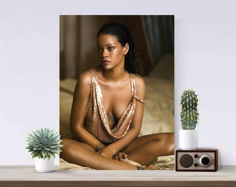 Rihanna Canvas, Singer Poster, Fashion Art, Music Canvas, Print Art, Gift Poster, Home Decor, Canvas Print, Gift for him, Gift for her